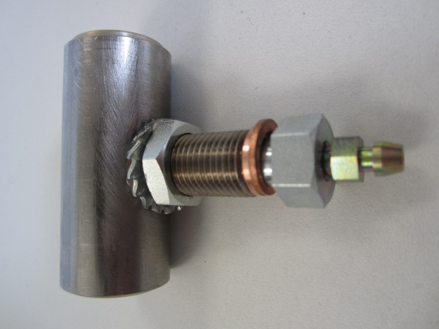 Cylindre récepteur inox complet avec raccord et purge 