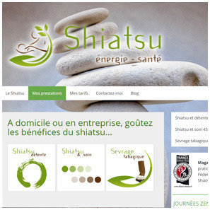 Création de site web et identité graphique de Shiatsu Energie Santé ©Dans le 1000 Communication